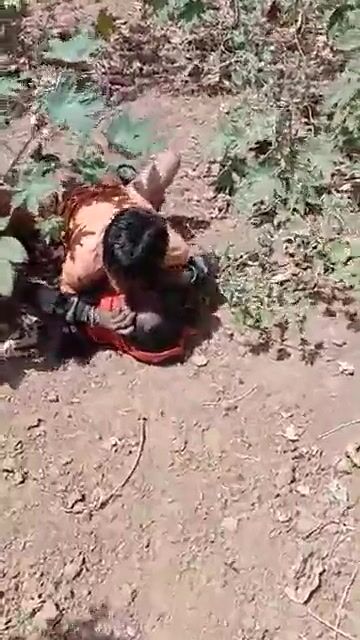 Desi gf bf caught fucking in farms