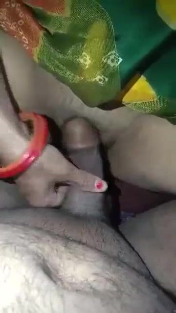 Marathi aunty rubbing her pussy with erect cock